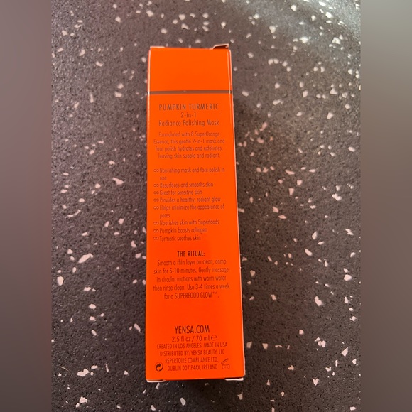 YENSA | PUMPKIN TURMERIC 2-IN-1 RADIANCE POLISHING MASK - Picture 8 of 9